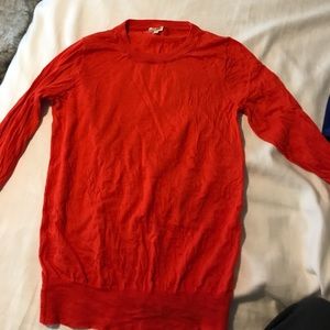 Jcrew orange wool sweater